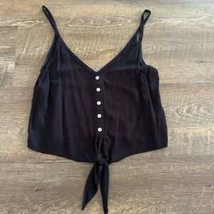 Chic Black Button-Down Camisole